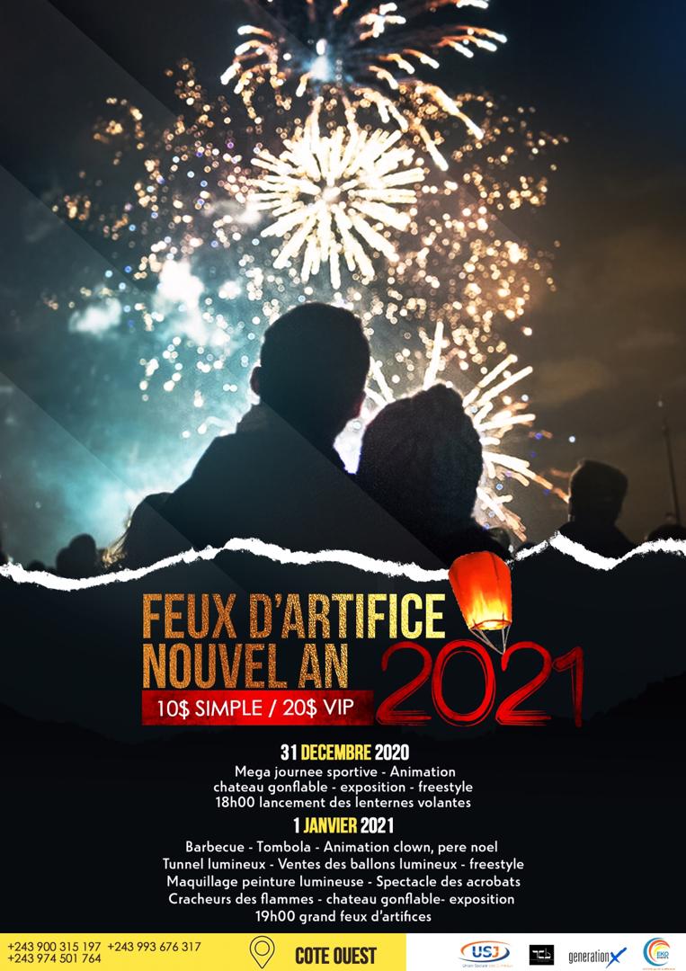 Feux d'artifice nouvel an 2021